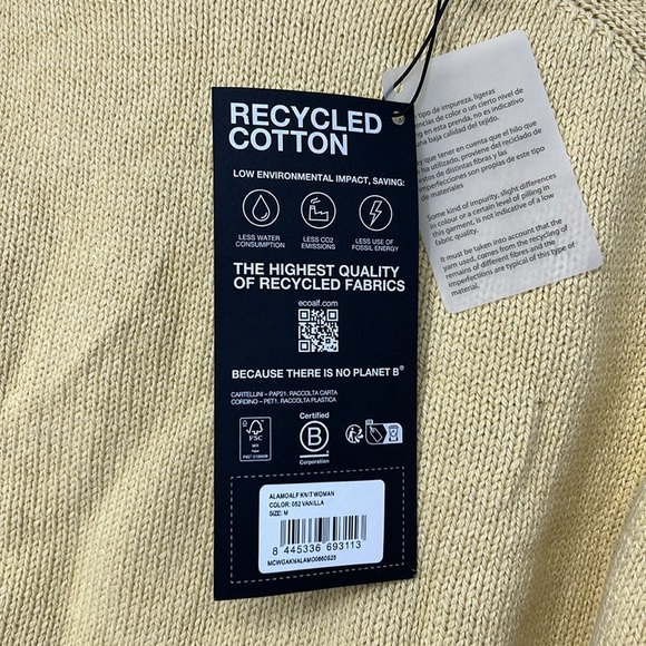 Ecoalf NWT knit sweater women’s medium - Picture 4 of 10